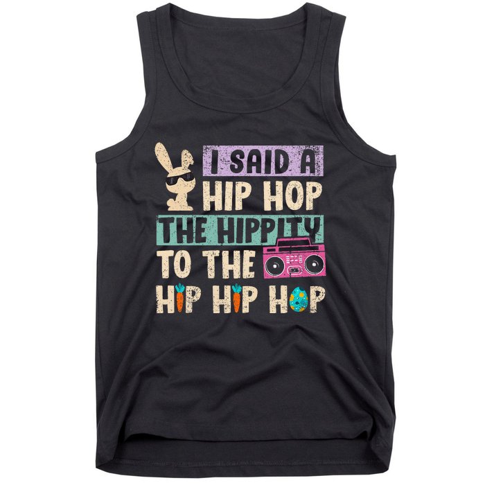 Happy Easter Hip Hop Bunny Sunglasses Tank Top