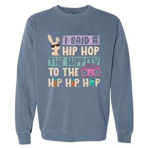 Happy Easter Hip Hop Bunny Sunglasses Garment-Dyed Sweatshirt