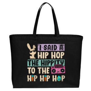 Happy Easter Hip Hop Bunny Sunglasses Cotton Canvas Jumbo Tote