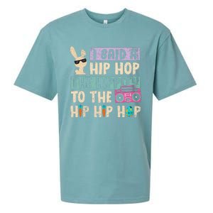 Happy Easter Hip Hop Bunny Sunglasses Sueded Cloud Jersey T-Shirt