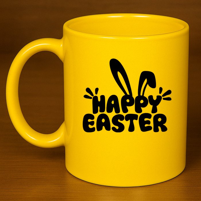 Happy Easter 11oz C Handle Ceramic Mug
