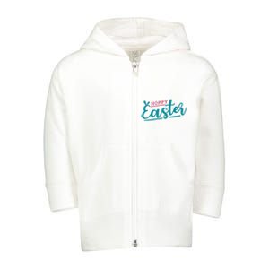 Hoppy Easter Holiday Toddler Zip Fleece Hoodie