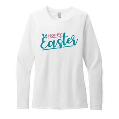 Hoppy Easter Holiday Womens CVC Long Sleeve Shirt