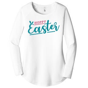 Hoppy Easter Holiday Women's Perfect Tri Tunic Long Sleeve Shirt