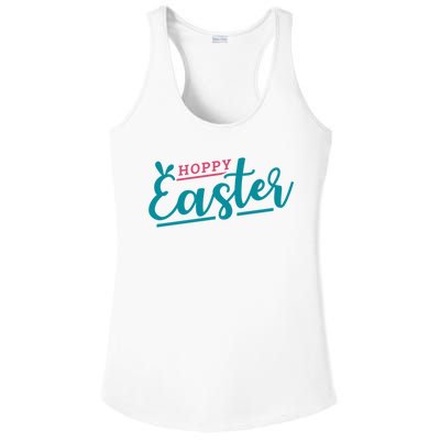 Hoppy Easter Holiday Ladies PosiCharge Competitor Racerback Tank