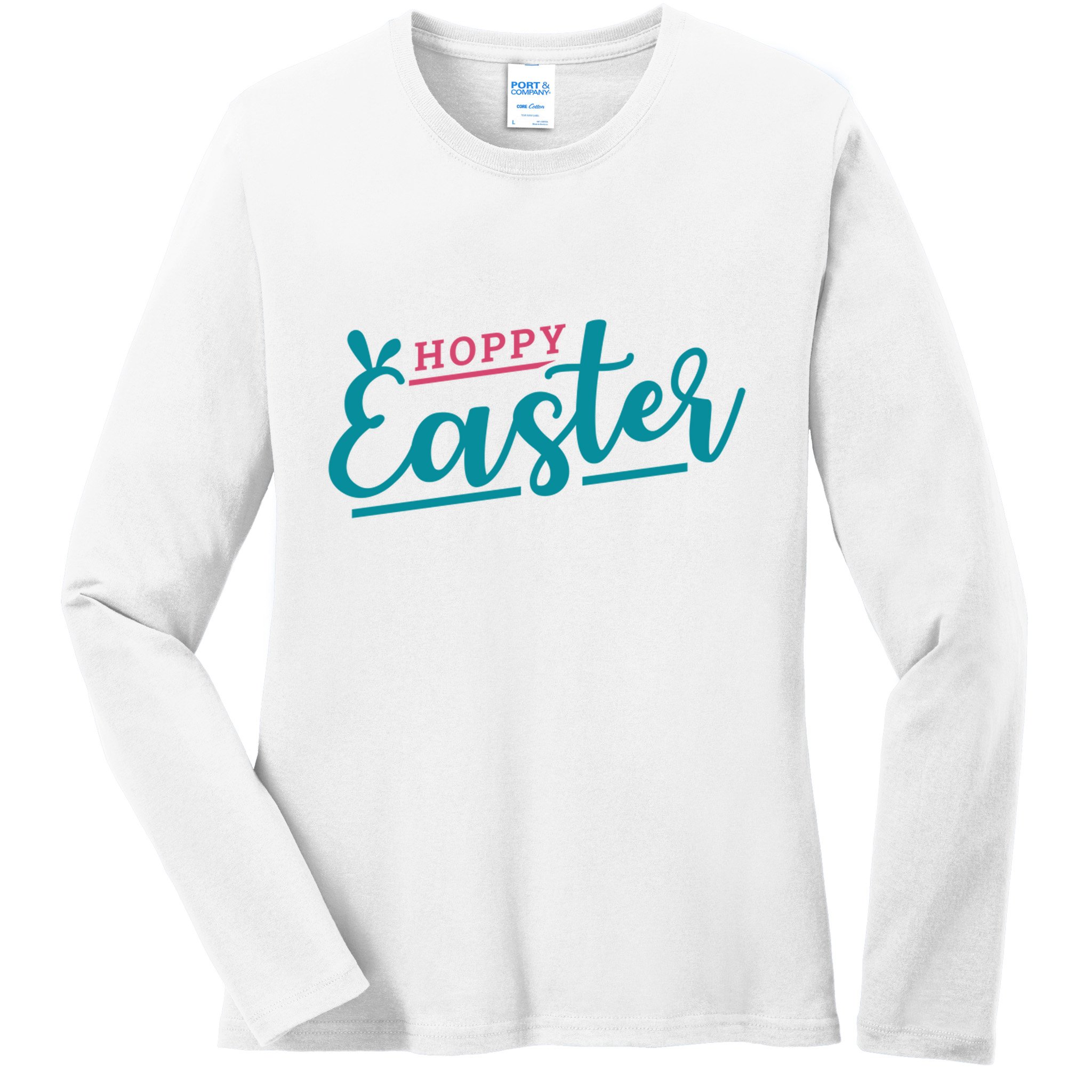Hoppy Easter Holiday Ladies Long Sleeve Shirt