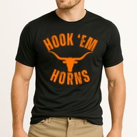 Hook Em Horns Texas Bull Head Cooling Performance Crew T-Shirt