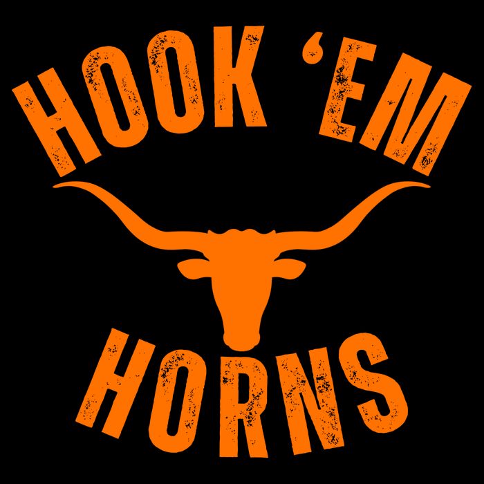 Hook Em Horns Texas Bull Head Drawstring Bag