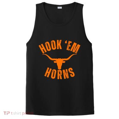 Hook Em Horns Texas Bull Head PosiCharge Competitor Tank