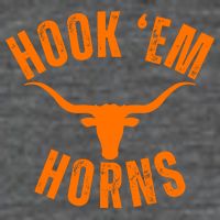 Hook Em Horns Texas Bull Head Zip Tote Bag