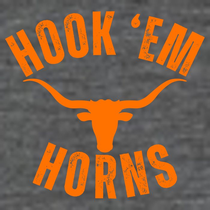 Hook Em Horns Texas Bull Head Zip Tote Bag