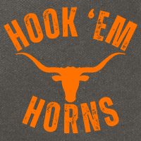 Hook Em Horns Texas Bull Head Cotton Canvas Backpack