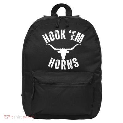 Hook Em Horns Texas State Longhorns 16 in Basic Backpack