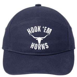 Hook Em Horns Texas State Longhorns 7-Panel Snapback Hat