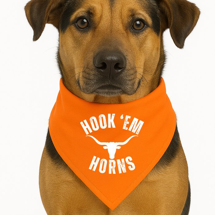Hook Em Horns Texas State Longhorns USA-Made Doggie Bandana