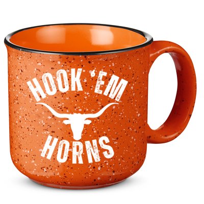 Hook Em Horns Texas State Longhorns 15oz Campfire Ceramic Mug