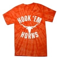 Hook Em Horns Texas State Longhorns Tie-Dye T-Shirt