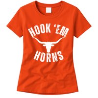 Hook Em Horns Texas State Longhorns Womens T-Shirt
