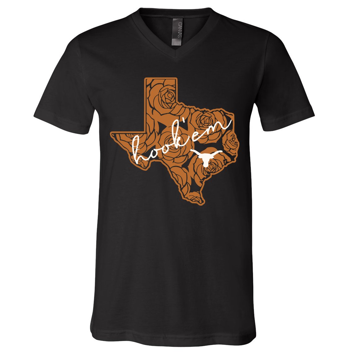 Hook Em V-Neck T-Shirt