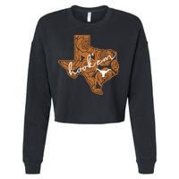 Hook Em Cropped Pullover Crew