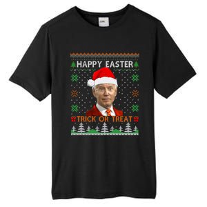 Happy Easter Hlw Funny Joe Biden Christmas Ugly Sweater Gift Tall Fusion ChromaSoft Performance T-Shirt