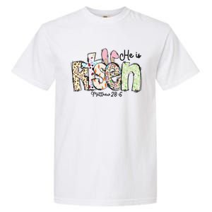 Happy Easter He Is Risen Jesus Christian Garment-Dyed Heavyweight T-Shirt