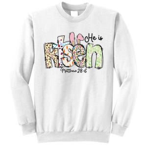 Happy Easter He Is Risen Jesus Christian Sweatshirt