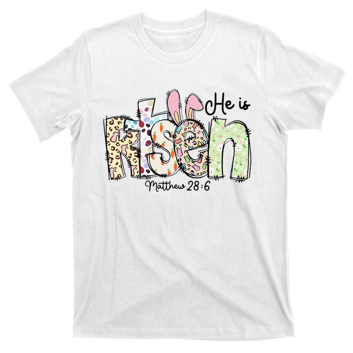 Happy Easter He Is Risen Jesus Christian T-Shirt