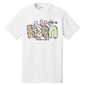 Happy Easter He Is Risen Jesus Christian Tall T-Shirt