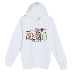 Happy Easter He Is Risen Jesus Christian Premium Pullover Hoodie