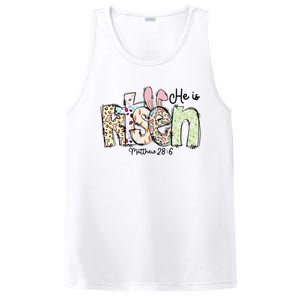 Happy Easter He Is Risen Jesus Christian PosiCharge Competitor Tank