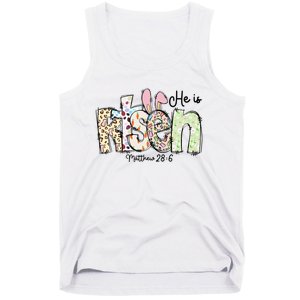 Happy Easter He Is Risen Jesus Christian Tank Top