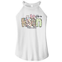 Happy Easter He Is Risen Jesus Christian Women's Perfect Tri Rocker Tank