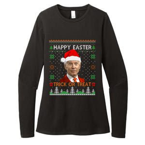 Happy Easter Hlw Funny Joe Biden Christmas Ugly Sweater Gift Womens CVC Long Sleeve Shirt