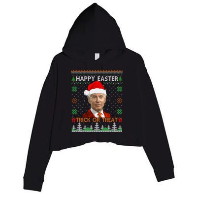 Happy Easter Hlw Funny Joe Biden Christmas Ugly Sweater Gift Crop Fleece Hoodie