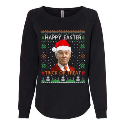 Happy Easter Hlw Funny Joe Biden Christmas Ugly Sweater Gift Womens California Wash Sweatshirt