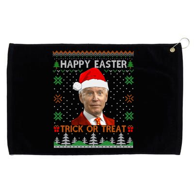 Happy Easter Hlw Funny Joe Biden Christmas Ugly Sweater Gift Grommeted Golf Towel