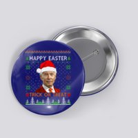 Happy Easter Hlw Funny Joe Biden Christmas Ugly Sweater Gift Button