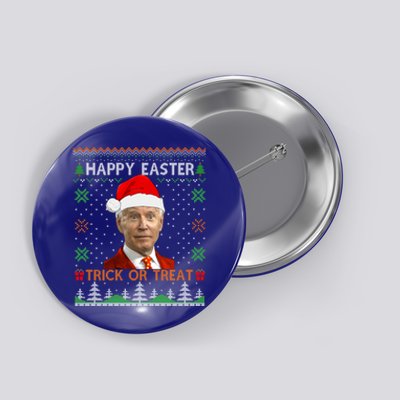 Happy Easter Hlw Funny Joe Biden Christmas Ugly Sweater Gift Button