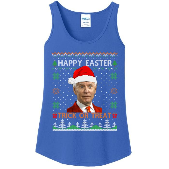 Happy Easter Hlw Funny Joe Biden Christmas Ugly Sweater Gift Ladies Essential Tank