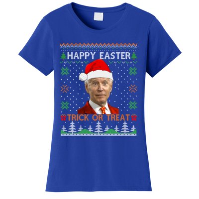 Happy Easter Hlw Funny Joe Biden Christmas Ugly Sweater Gift Women's T-Shirt