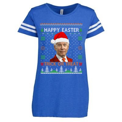 Happy Easter Hlw Funny Joe Biden Christmas Ugly Sweater Gift Enza Ladies Jersey Football T-Shirt