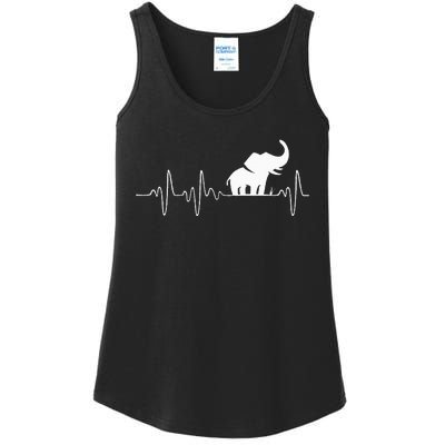 Heartbeat Elephant Ladies Essential Tank