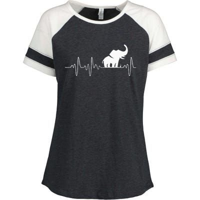 Heartbeat Elephant Enza Ladies Jersey Colorblock Tee