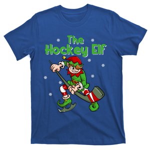 Hockey Elf Ice Hockey Player Hockey Fan Christmas Gift T-Shirt