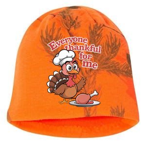 Happy Everyone Is Thankful For Me Happy Turkey Day Costume Gift Kati - Camo Knit Beanie