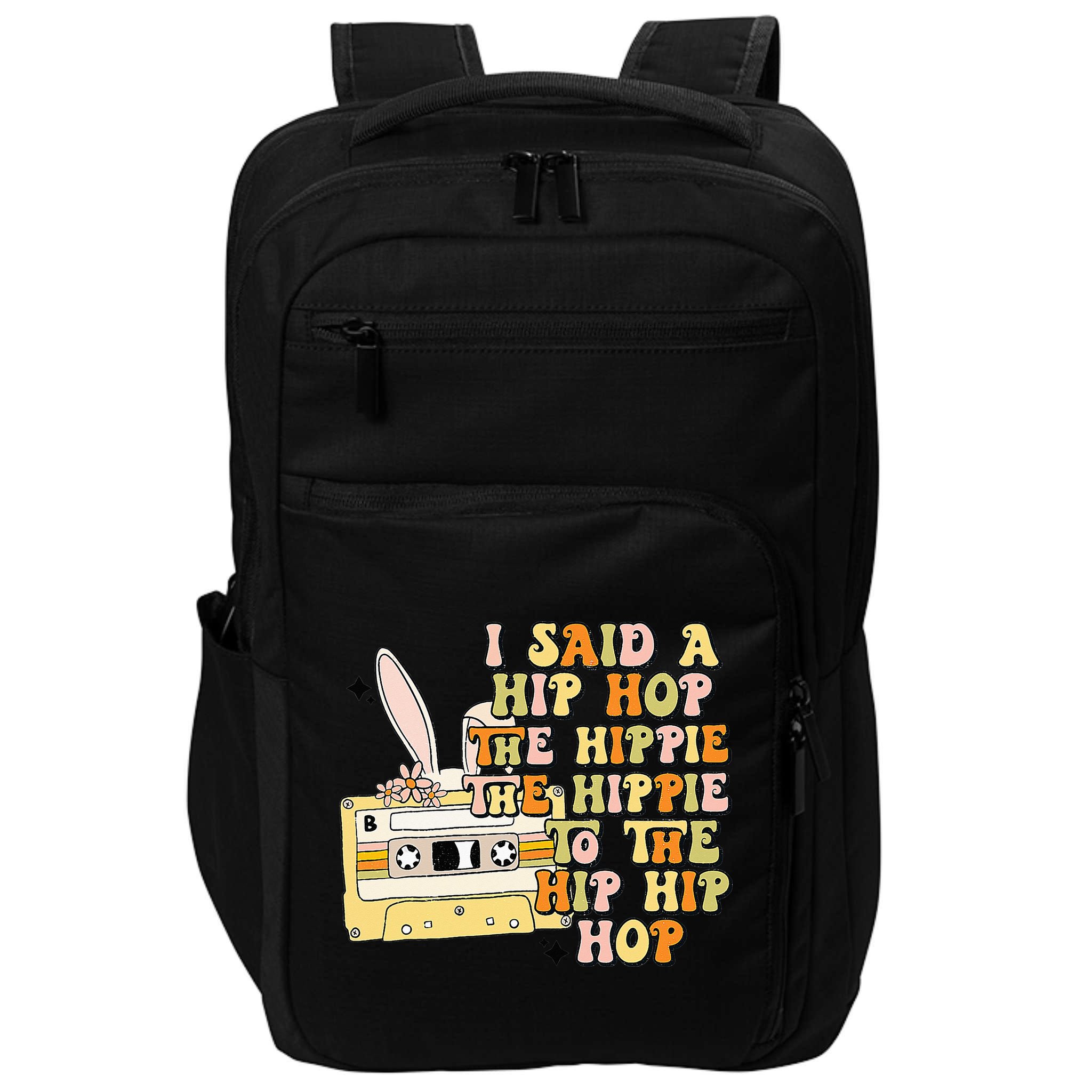 Happy Easter I Said A Hip Hop The Hippie Impact Tech Backpack