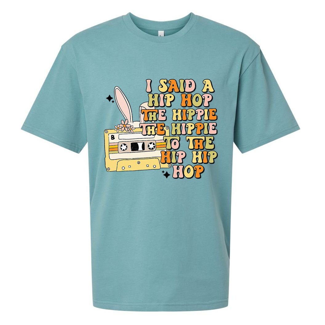 Happy Easter I Said A Hip Hop The Hippie Sueded Cloud Jersey T-Shirt