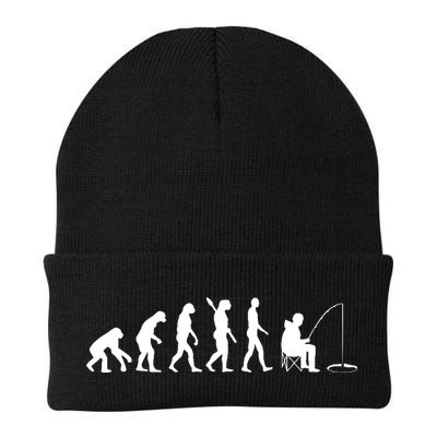 Human Evolution Ice Fishing Beanie