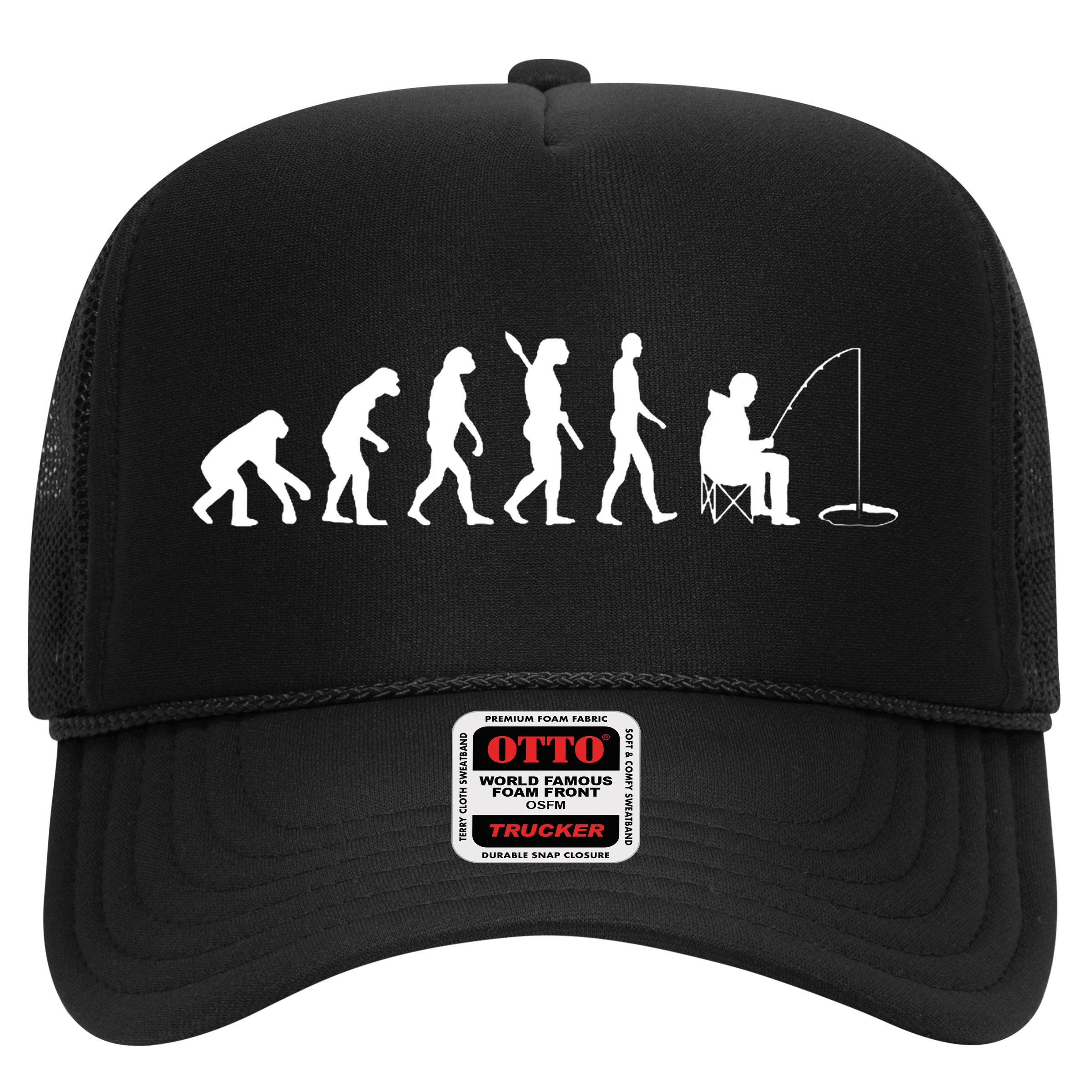 Human Evolution Ice Fishing Hat